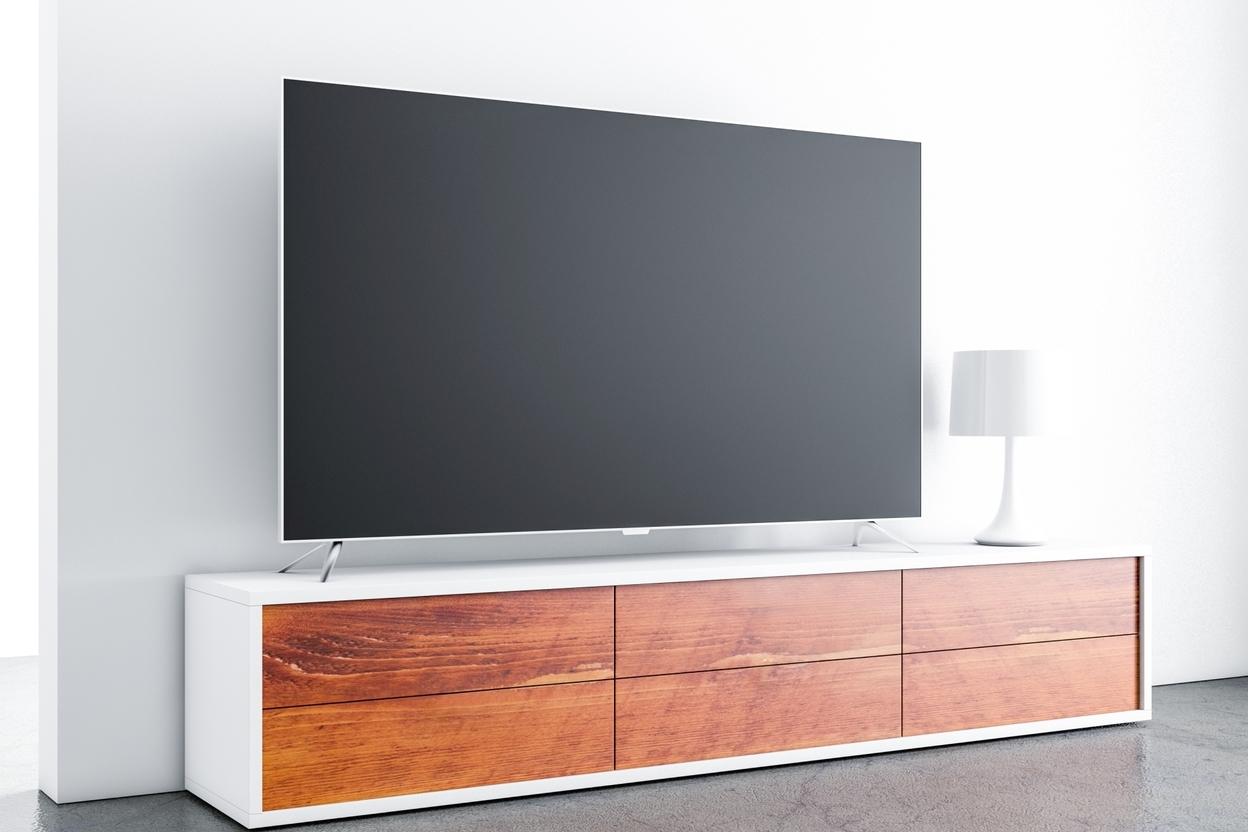 Individuelles Sideboard planen SIdeboard mit Holzfront und weißer Umrandung